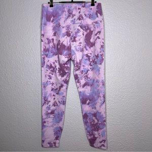 Beyond‎ Yoga High Waisted Midi Legging Orchid Haze Cosmic Dye Size XL